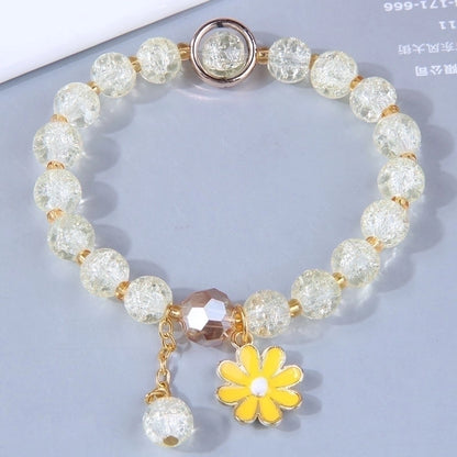 Crystal Bracelet with charms (Random color)