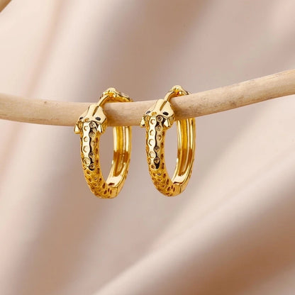 304 Stainless Steel 18K Gold Plated Earrings