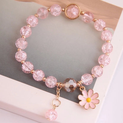 Crystal Bracelet with charms (Random color)