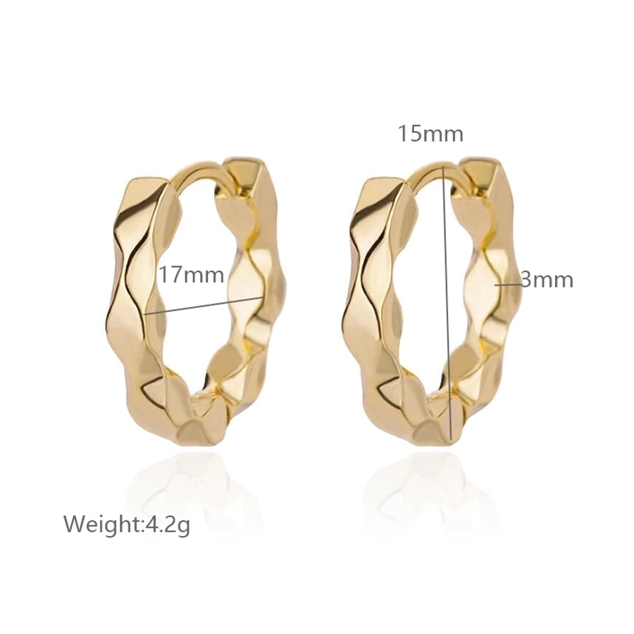 304 Stainless Steel 18K Gold Plated Earrings