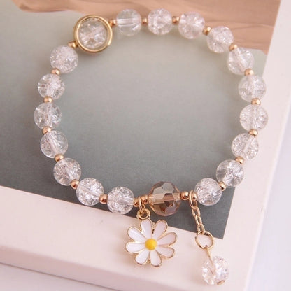 Crystal Bracelet with charms (Random color)