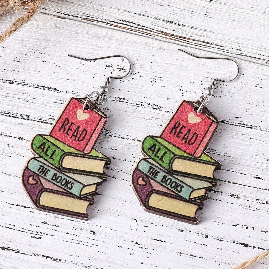 Wooden Book Lovers Earrings