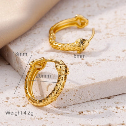 304 Stainless Steel 18K Gold Plated Earrings